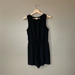 Black Sleeveless Romper